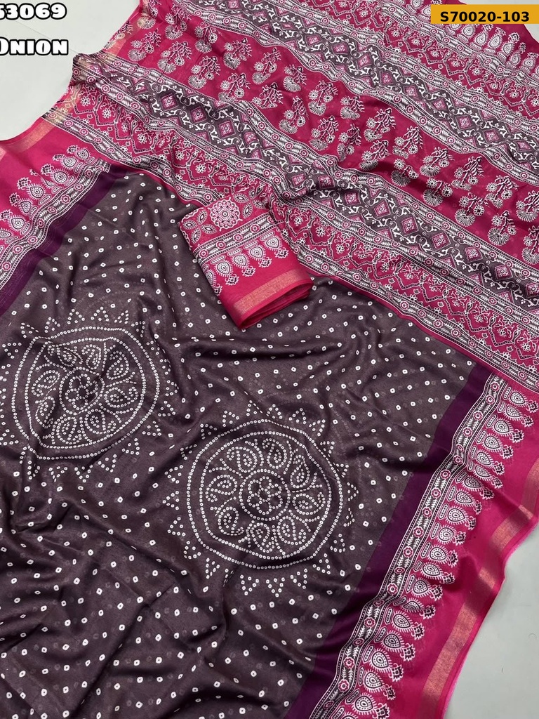 Fancy Soft Mul Cotton Saree