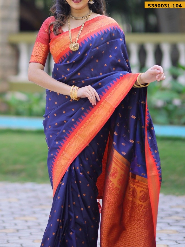 Kanji Gadwal Silk Saree