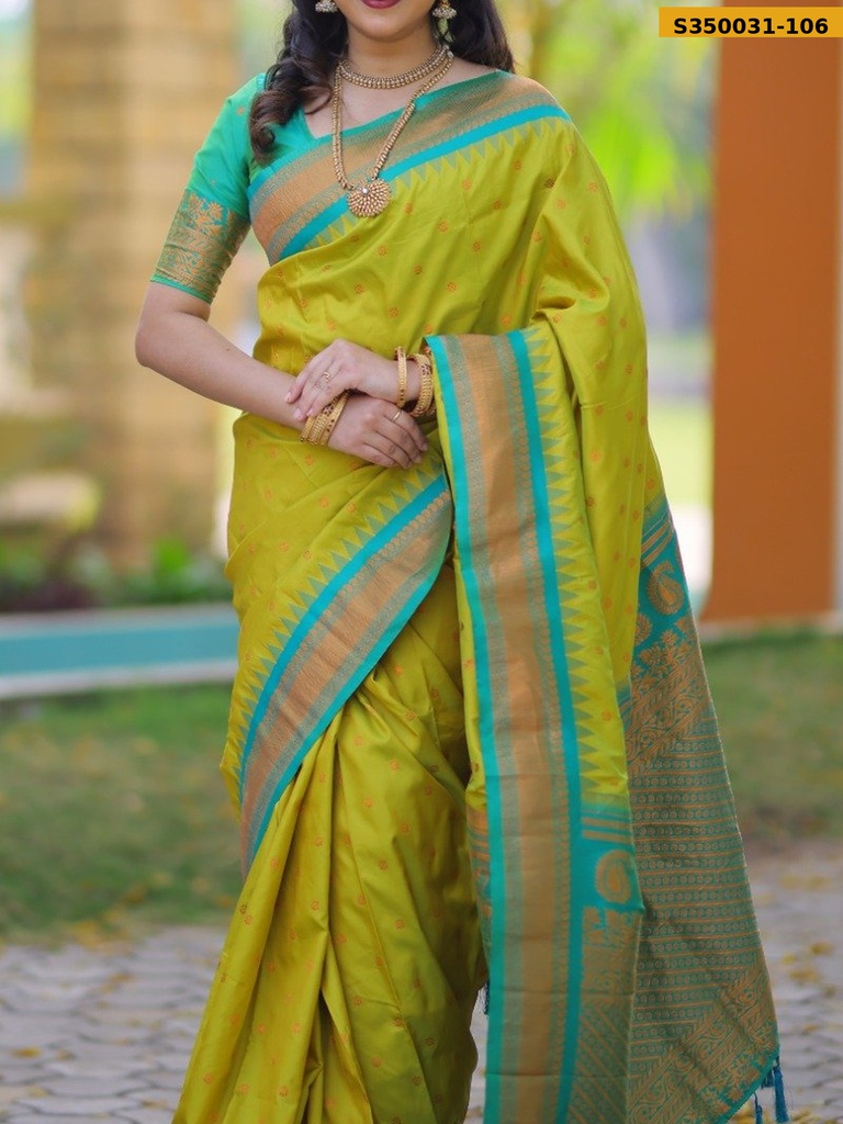 Kanji Gadwal Silk Saree