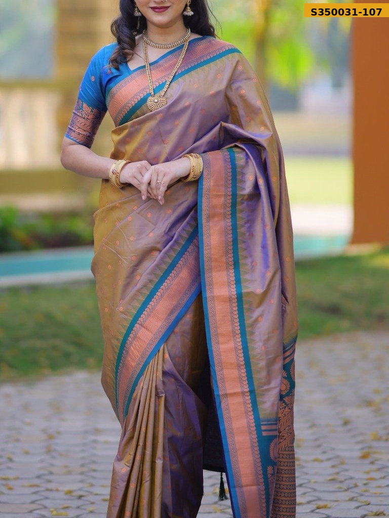 Kanji Gadwal Silk Saree