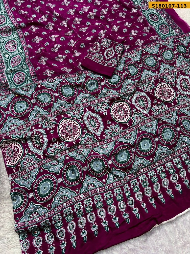 Fancy Gajji Soft Silk Saree