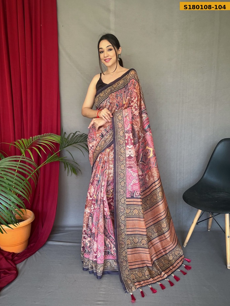 Fancy Cotton Kashmiri  Printed Sarees