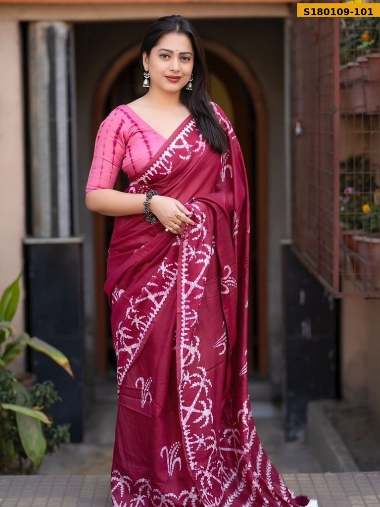 Fancy Soft Chanderi Cotton Saree