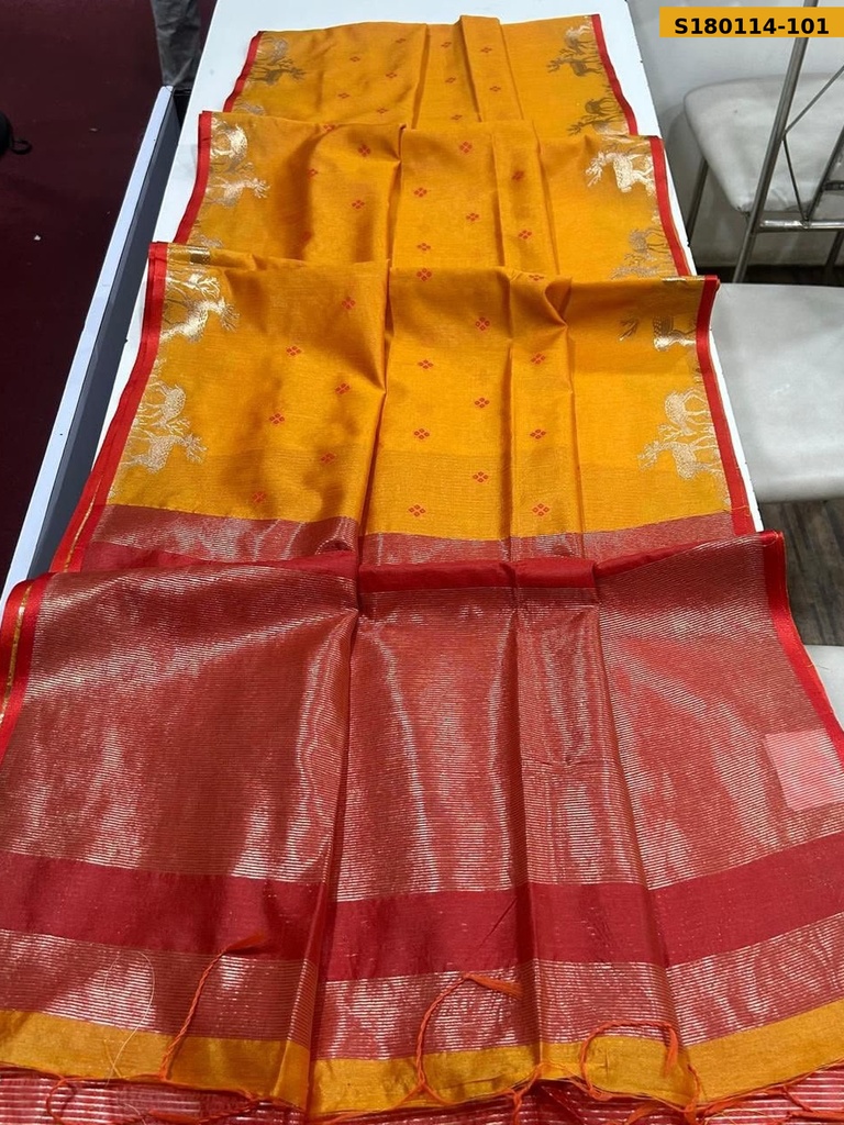 Fancy Khadi Raw Silk Saree