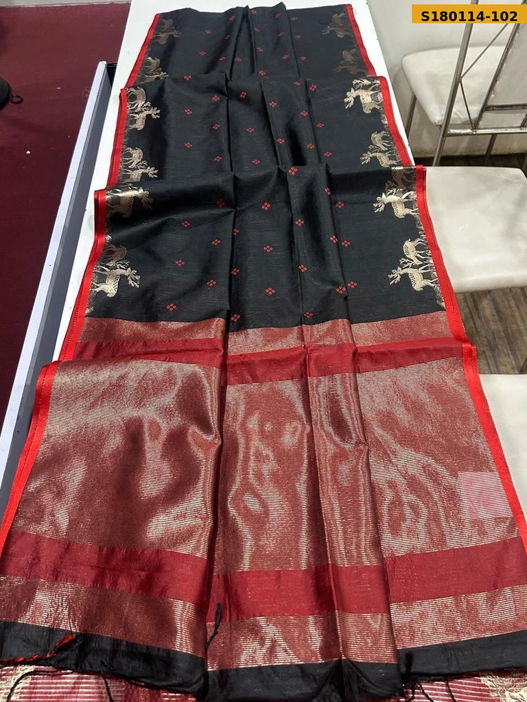 Fancy Khadi Raw Silk Saree