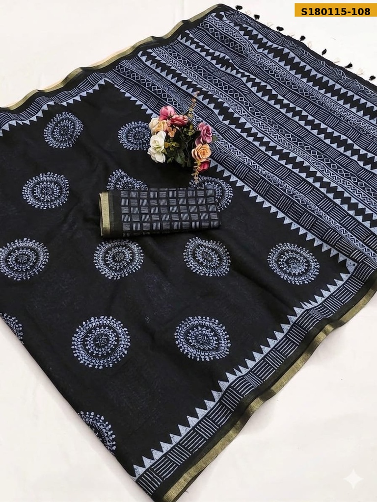Fancy Mulmul Cotton Saree