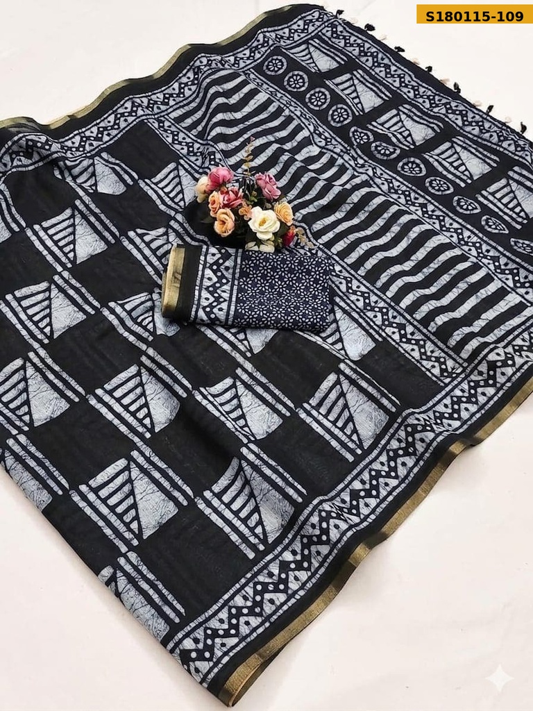 Fancy Mulmul Cotton Saree