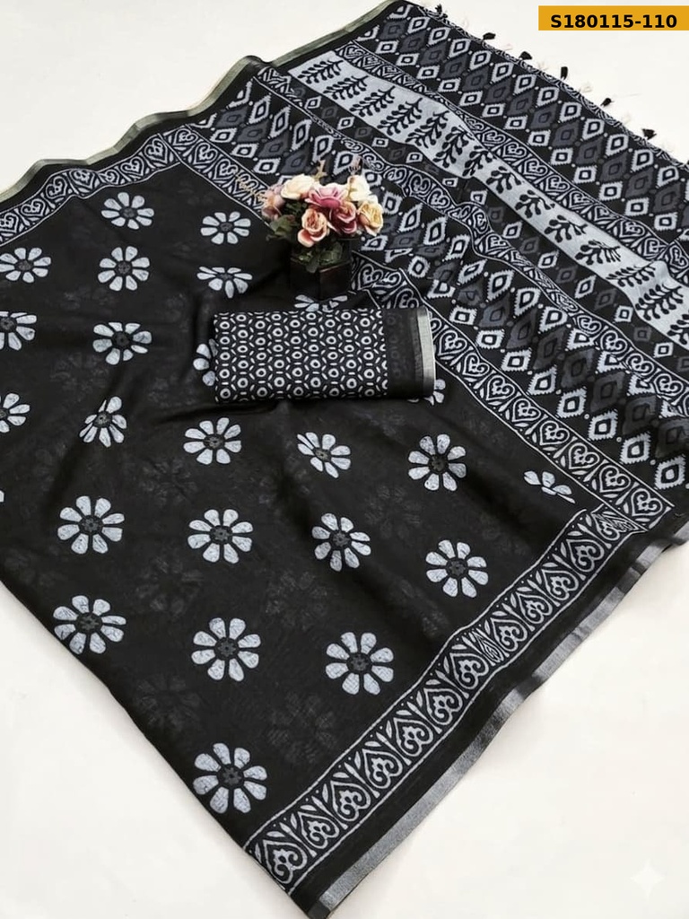 Fancy Mulmul Cotton Saree