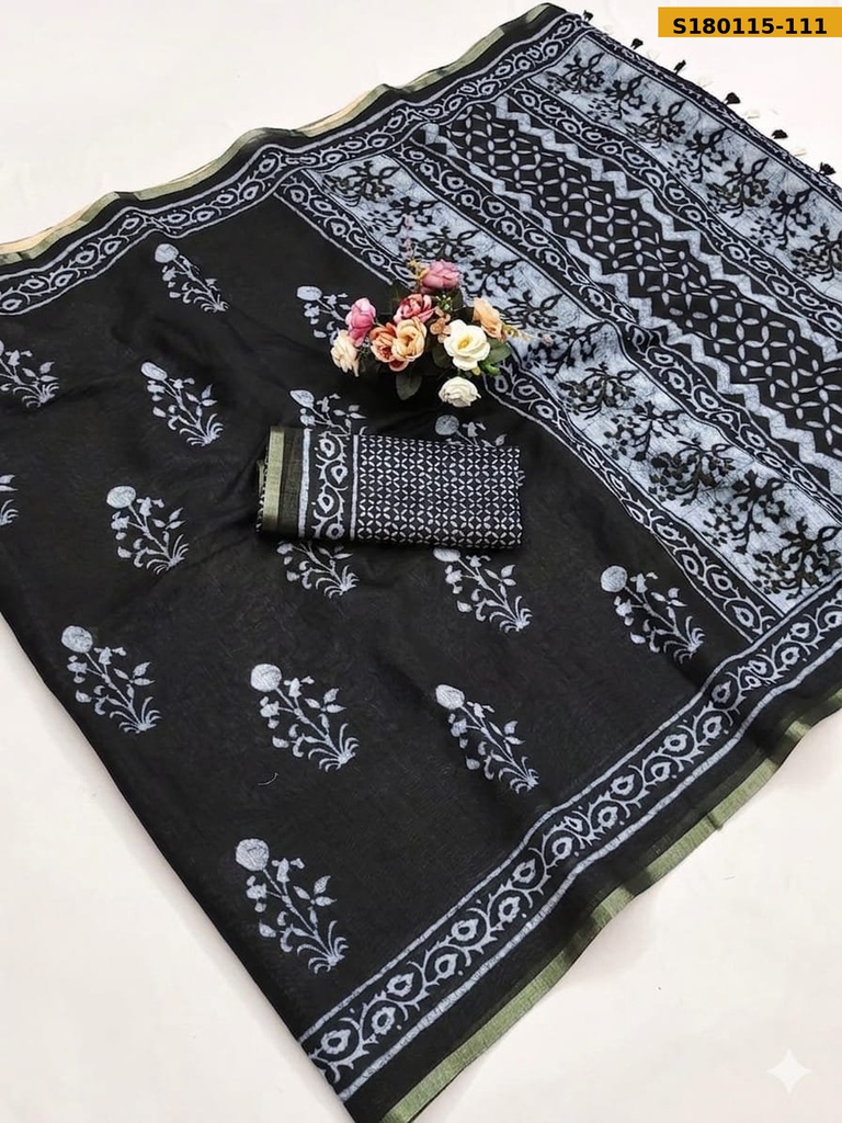Fancy Mulmul Cotton Saree