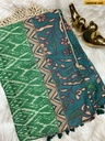 Ikkatkari Fancy Chanderi Silk Saree