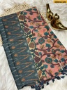Ikkatkari Fancy Chanderi Silk Saree
