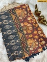 Ikkatkari Fancy Chanderi Silk Saree