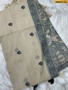Fancy Chandani Muga cotton saree