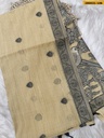 Fancy Chandani Muga cotton saree