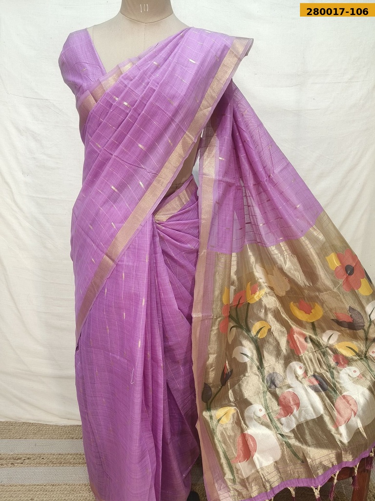 Khusboo Fancy Muga Cotton Saree