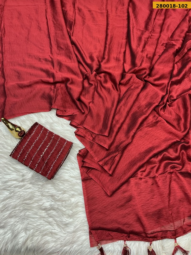 Fancy Ranga vihar crush silk saree