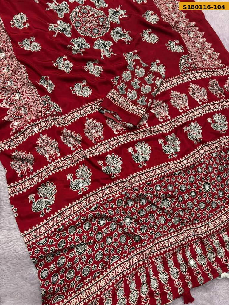 Fancy Japan Satin Saree