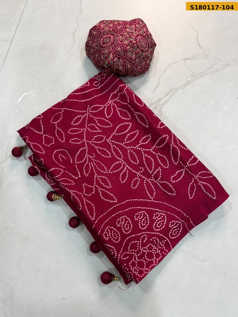 Fancy Crepe Gajji Silk Saree