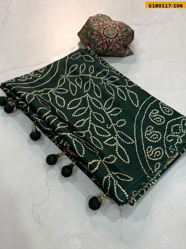 Fancy Crepe Gajji Silk Saree