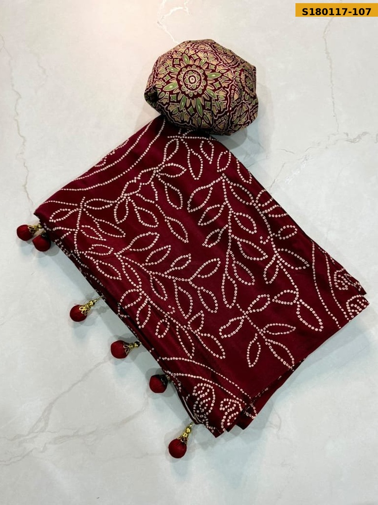 Fancy Crepe Gajji Silk Saree
