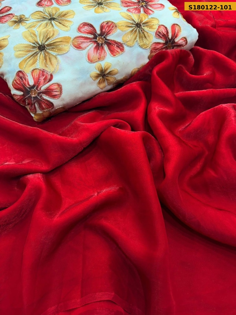 Fancy Space Satin Silk Sarees