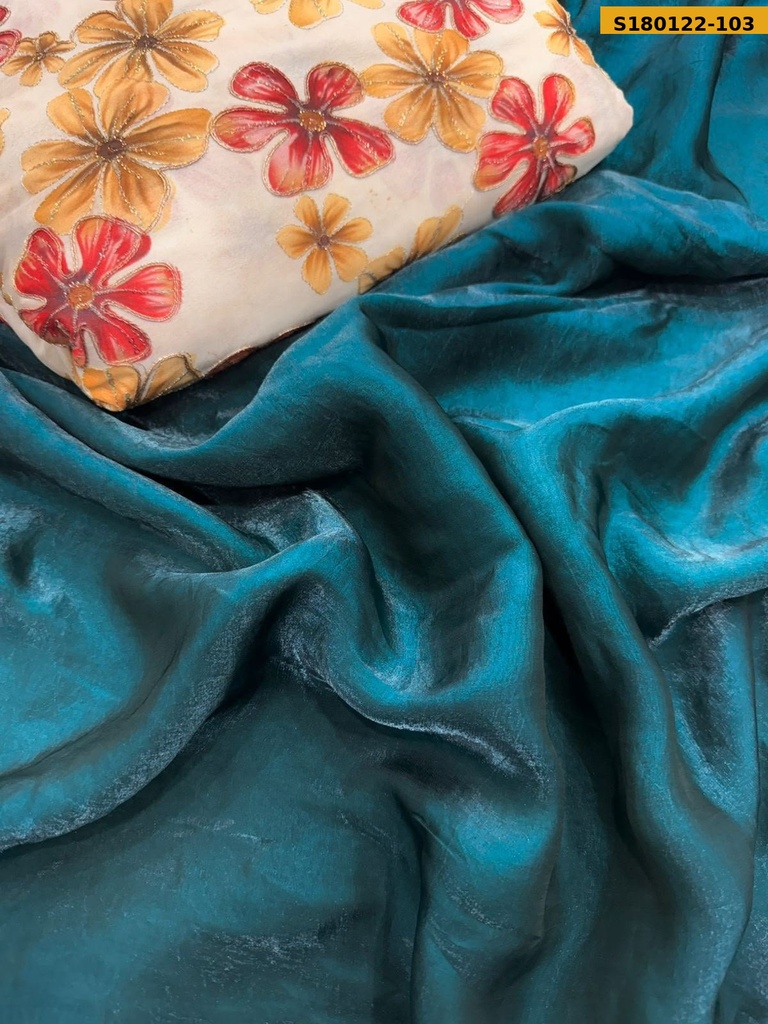 Fancy Space Satin Silk Sarees