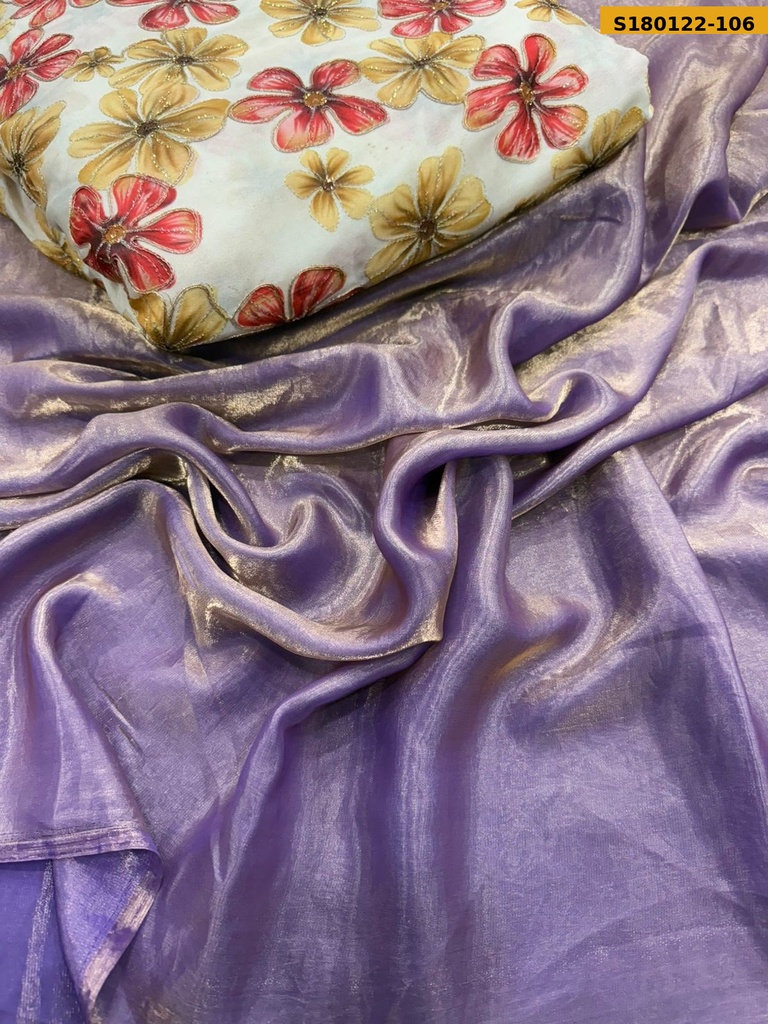 Fancy Space Satin Silk Sarees