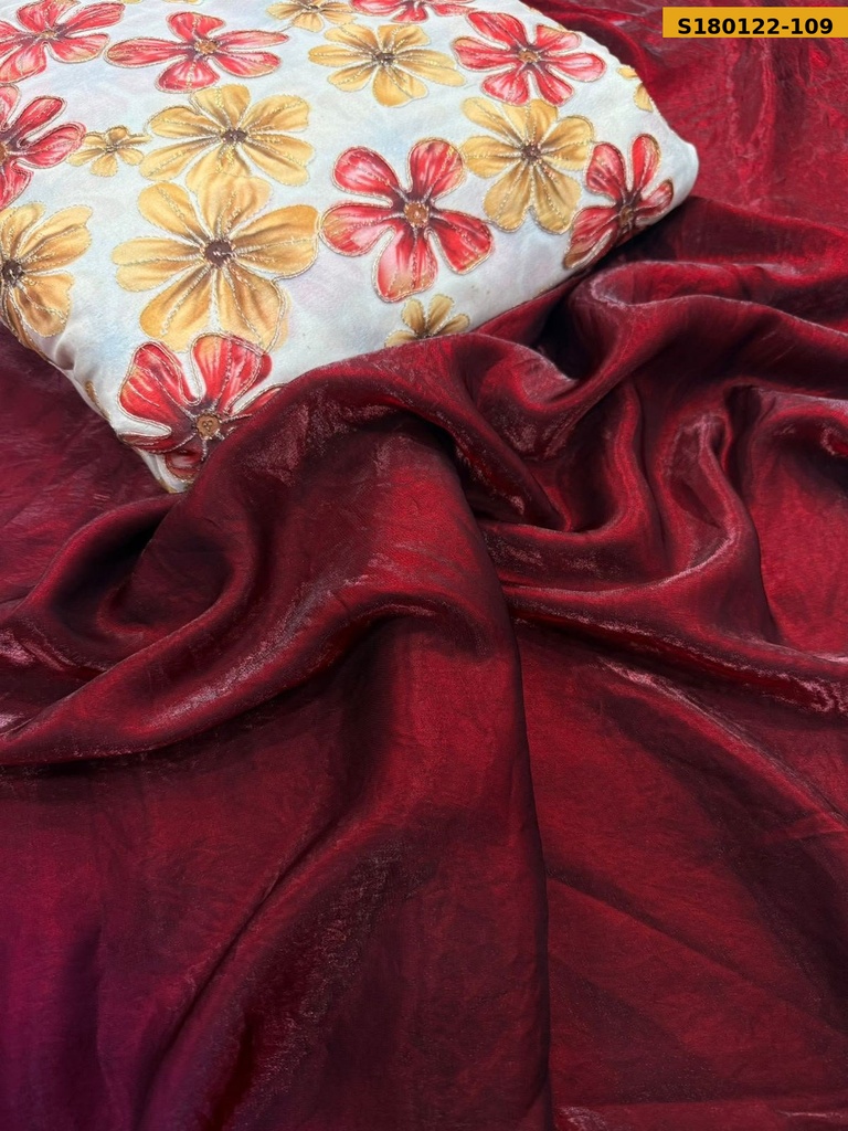 Fancy Space Satin Silk Sarees
