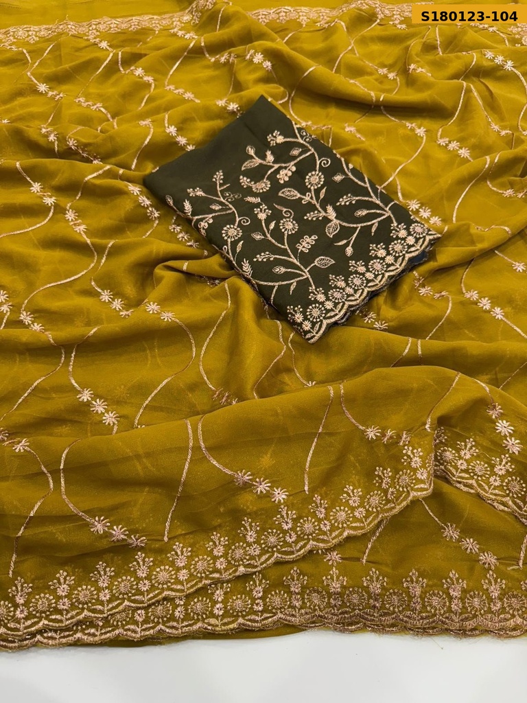 Fancy Star Georgette Saree