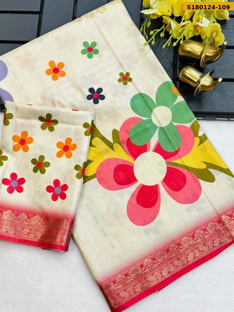 Fancy Tussar Silk Saree