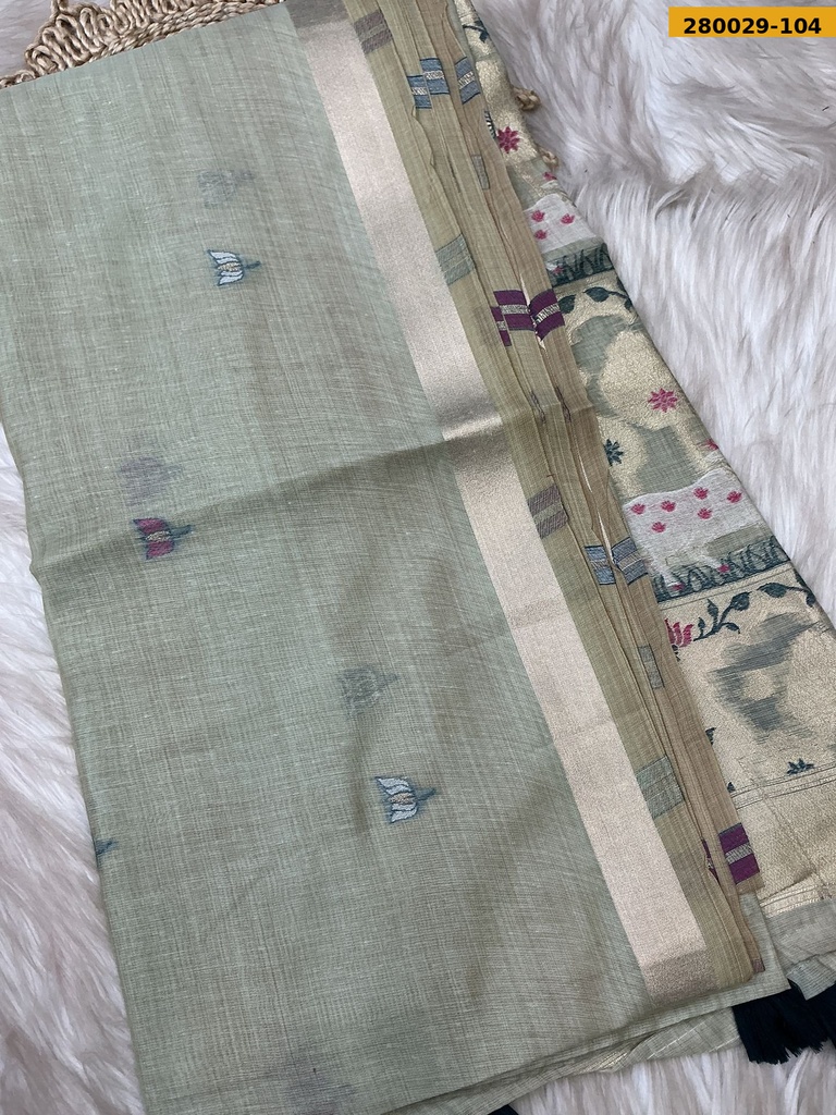 Fancy Milan Muga cotton saree