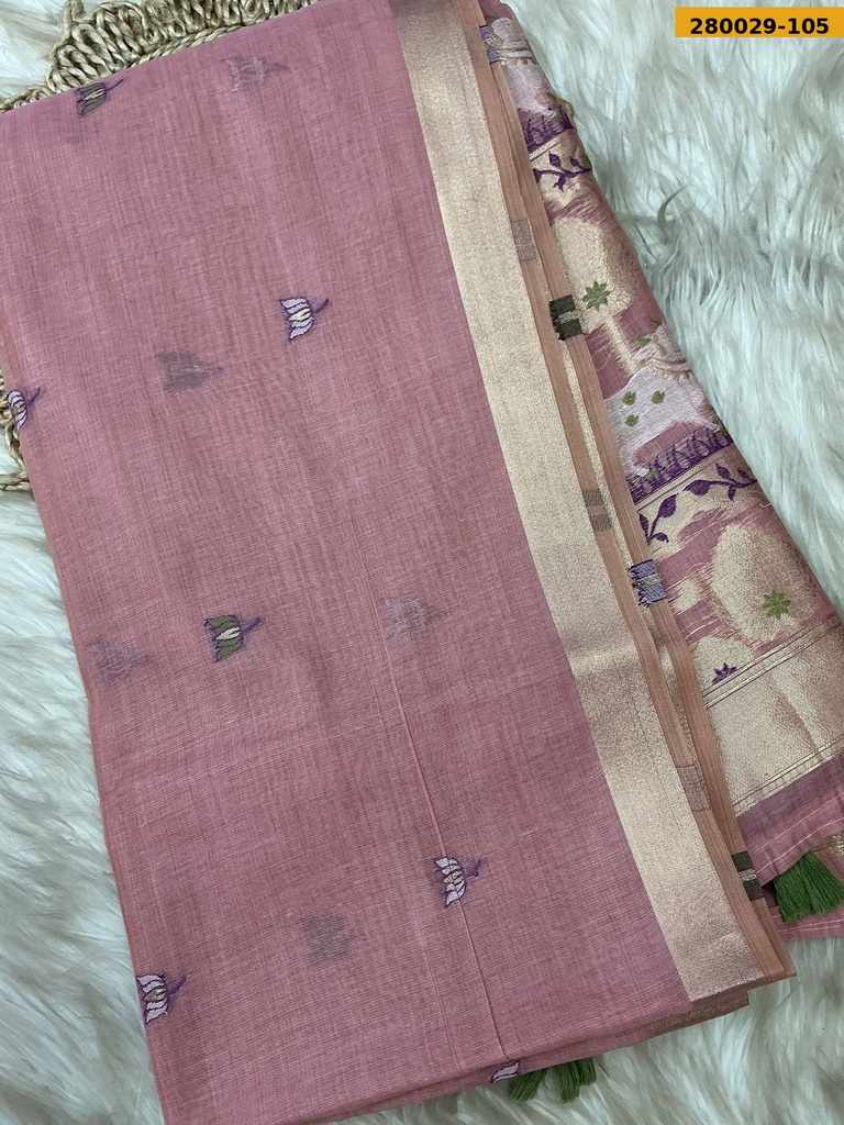 Fancy Milan Muga cotton saree