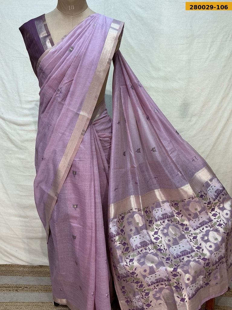 Fancy Milan Muga cotton saree