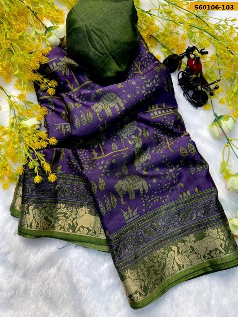 Fancy Dola silk saree
