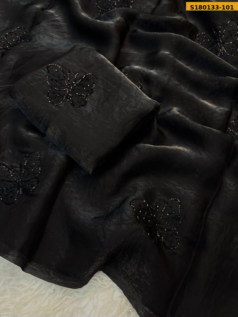 Fancy Space Satin Saree