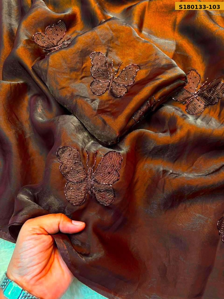 Fancy Space Satin Saree