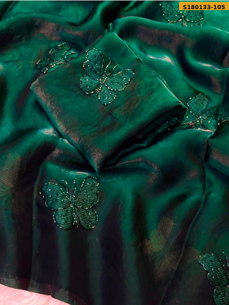 Fancy Space Satin Saree
