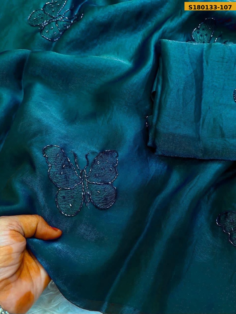 Fancy Space Satin Saree