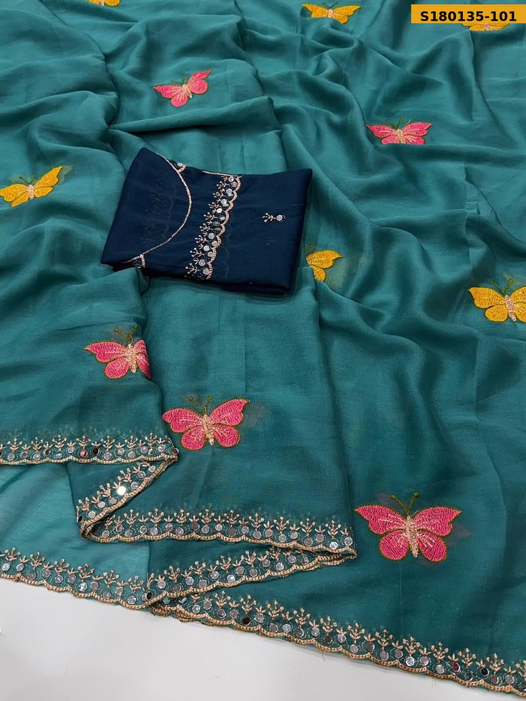 Fancy Star Georgette Saree