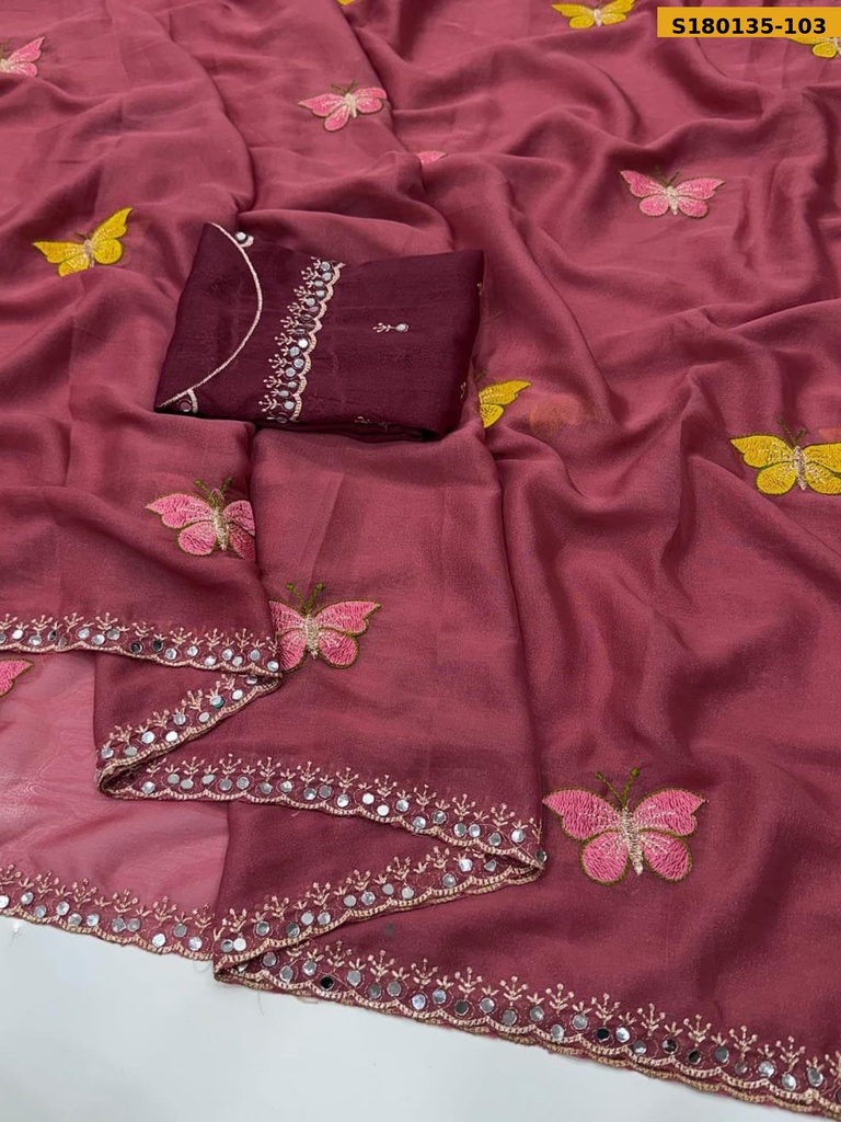 Fancy Star Georgette Saree