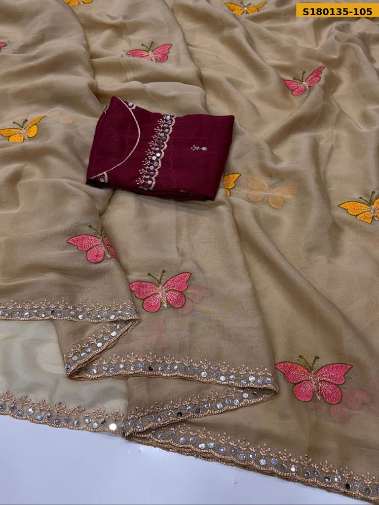 Fancy Star Georgette Saree