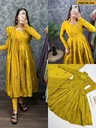 Fancy South Mul Chanderi Anarkali with Dupatta