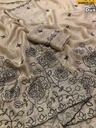 Fancy Space Silk Black Embroidered Saree