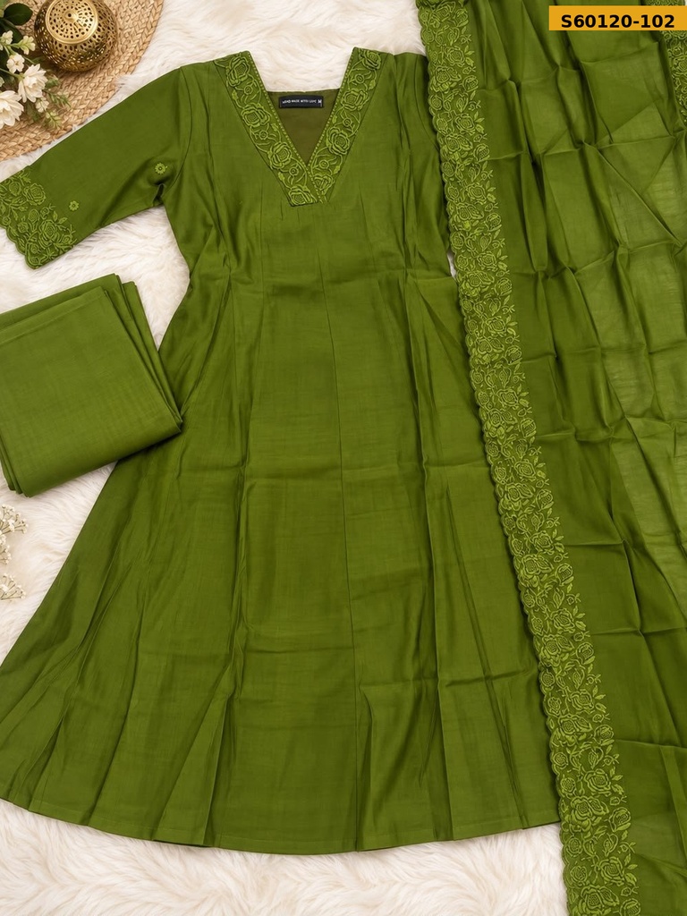 Fancy Mul Chanderi 3 Piece Set