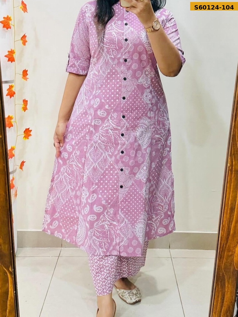 Fancy Blended rayon cotton Coord set