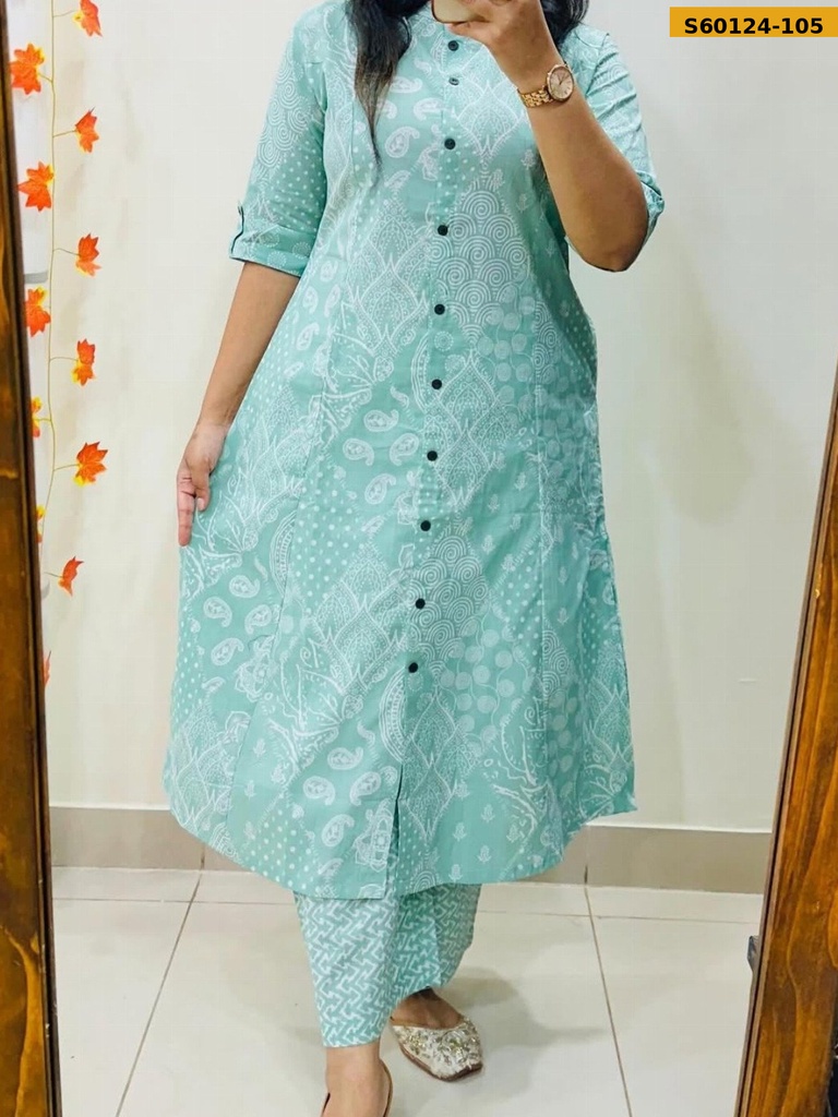 Fancy Blended rayon cotton Coord set