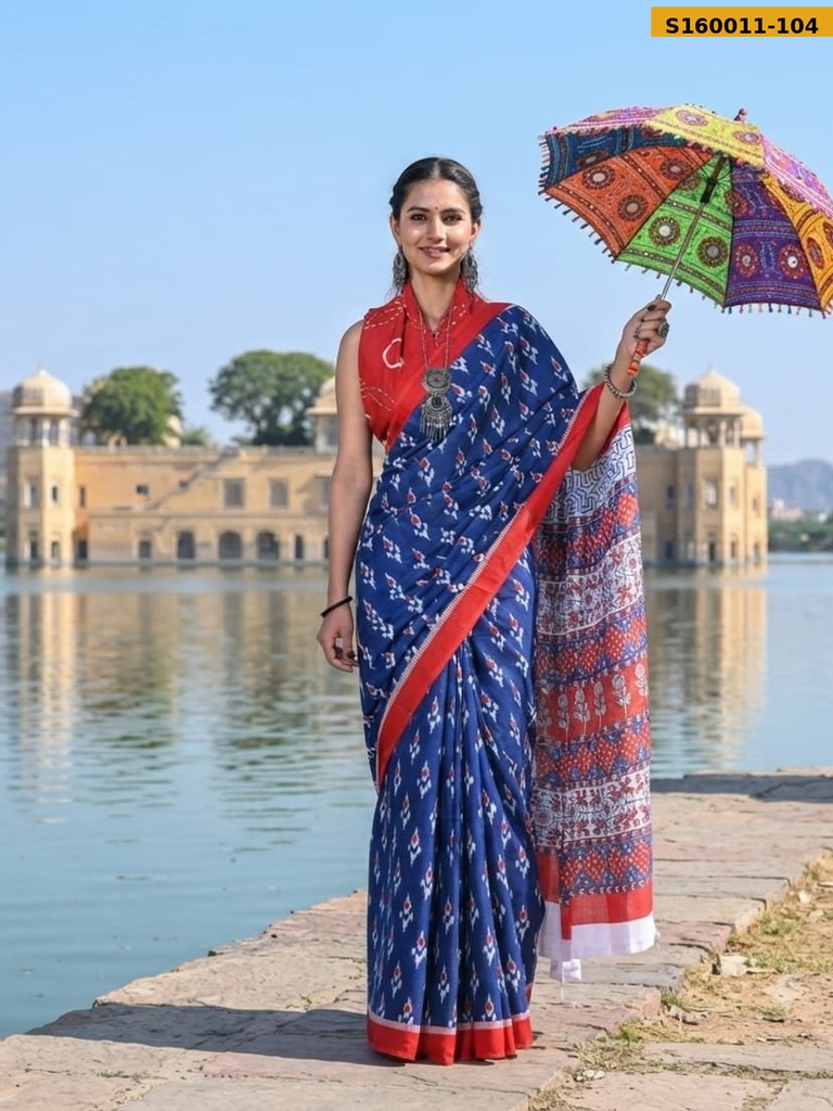 Fancy  Mulmul Cotton Sarees