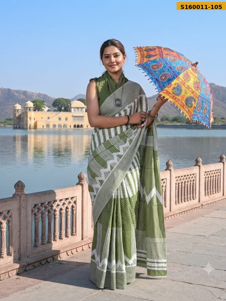 Fancy  Mulmul Cotton Sarees