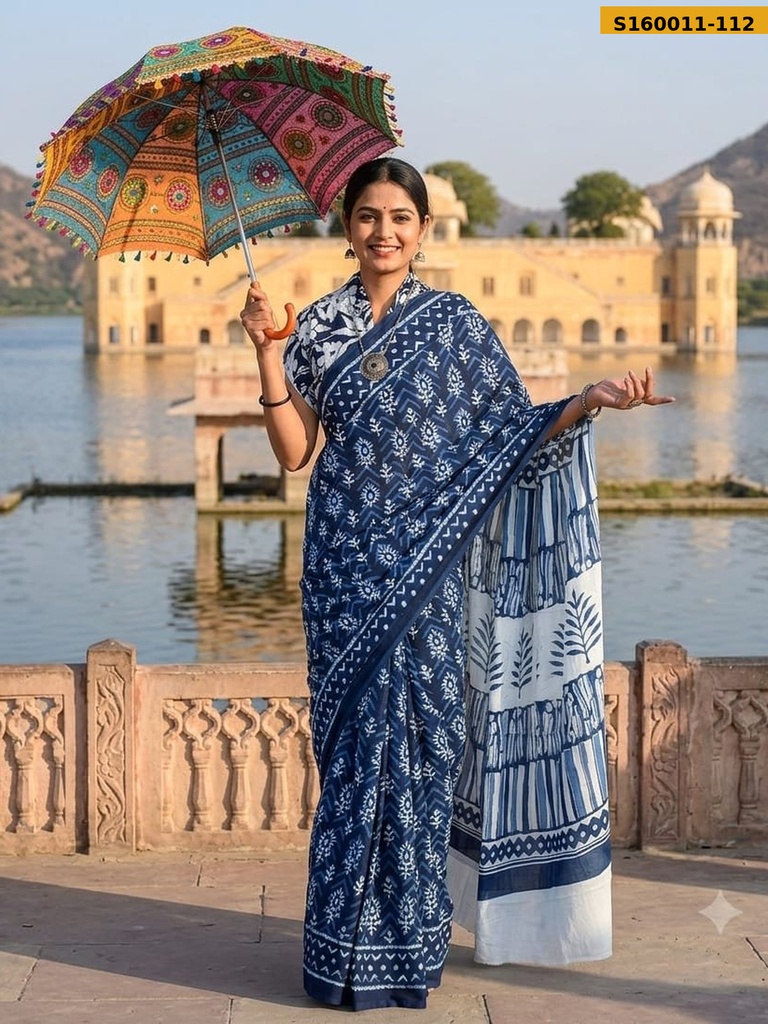 Fancy  Mulmul Cotton Sarees
