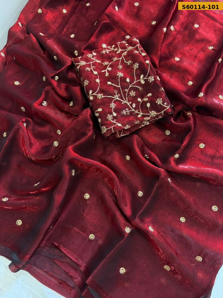 Fancy Space Satin Saree